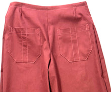 Load image into Gallery viewer, WELT PANT RED STRETCH DENIM