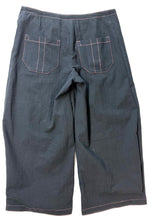 Load image into Gallery viewer, WELT PANT- BLACK with Brick colour Pocket summer weight