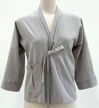 Load image into Gallery viewer, KIMONO-summer light grey cotton