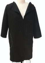Load image into Gallery viewer, CARDI/COAT BOILED WOOL HAND STITCHED $169.