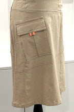 Load image into Gallery viewer, MIDI WRAP SKIRT-TAN
