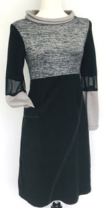 LEXI MIX-UP DRESS GREY BLACK XS, S. $185.