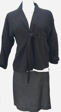 Load image into Gallery viewer, 22KNEE SKIRT-CHARCOAL SUMMER DENIM 159.00
