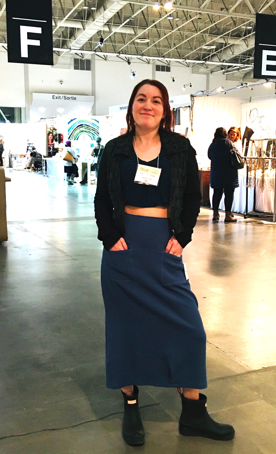 22MAXI SKIRT BLUE